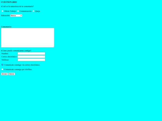 Comentarios screenshot