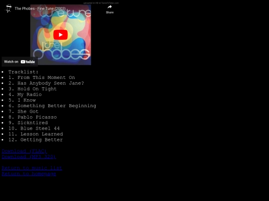music/finetune screenshot
