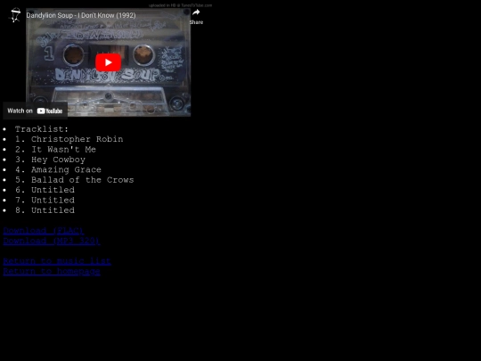 music/idontknow screenshot