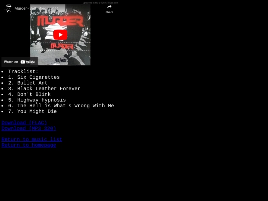 music/murder screenshot