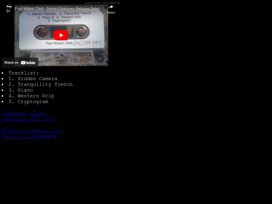 music/paulwilsonclark screenshot