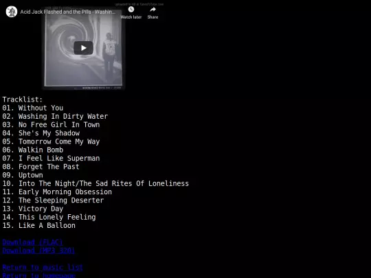 music/washingindirtytwater screenshot