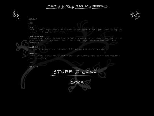 blog screenshot