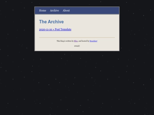archive screenshot
