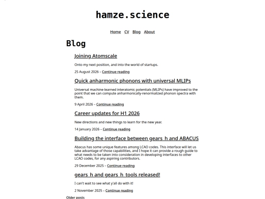 blog screenshot