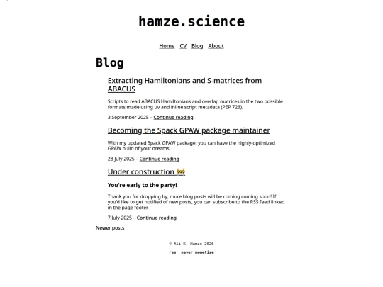 blog/page/1 screenshot
