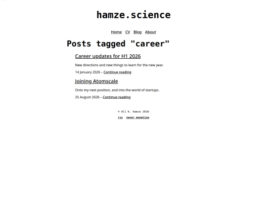 tag/career screenshot