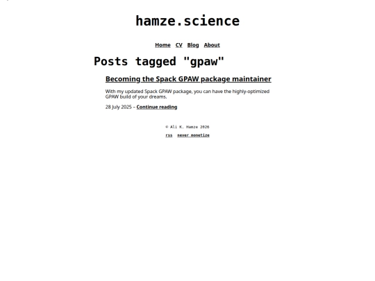 tag/gpaw screenshot