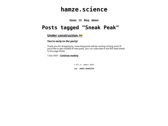 tag/sneak-peak screenshot