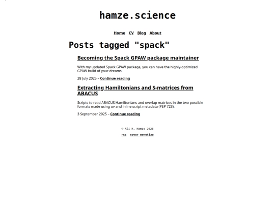 tag/spack screenshot