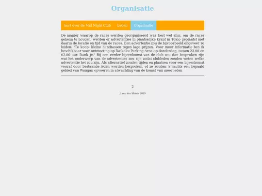 info screenshot