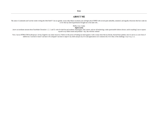 aboutme screenshot