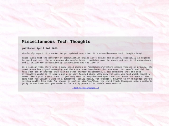 articles/techthoughts screenshot