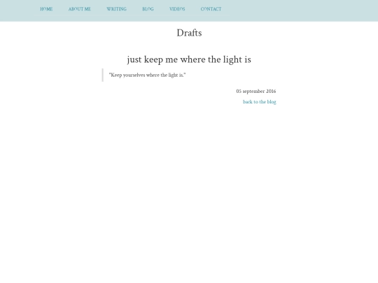 blog/drafts screenshot