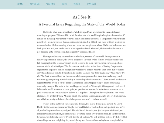 library/essays/hopepersonalessay screenshot