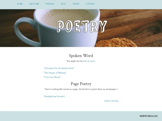 library/poetry screenshot