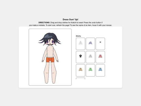 dressup screenshot