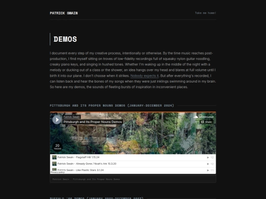 demos screenshot