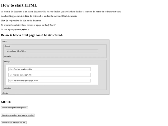 starthtml screenshot