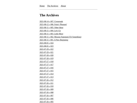 archive screenshot