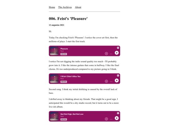 posts/2021-08-12-006. Feist's 'Pleasure' screenshot