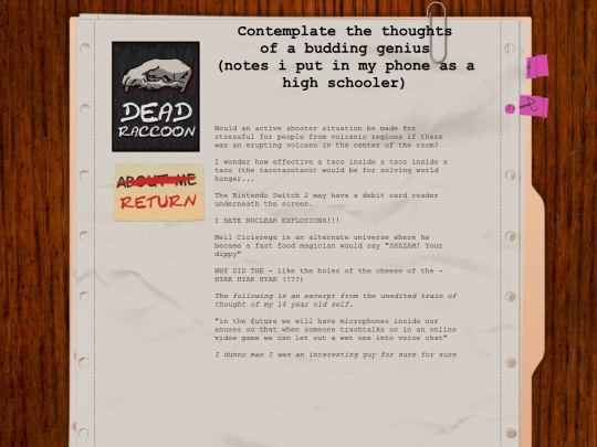 thoughts screenshot