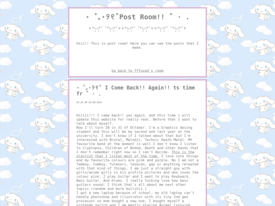 posts screenshot
