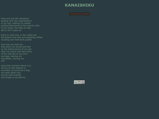 poems/tearslikedewdrops screenshot
