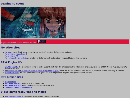links screenshot