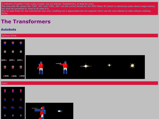 sprites screenshot