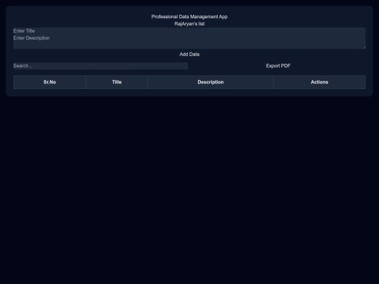 My_Projects/list screenshot