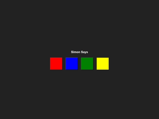 game/simon says game screenshot