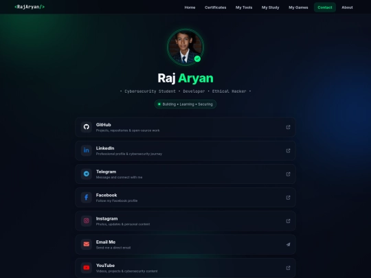 linktree screenshot