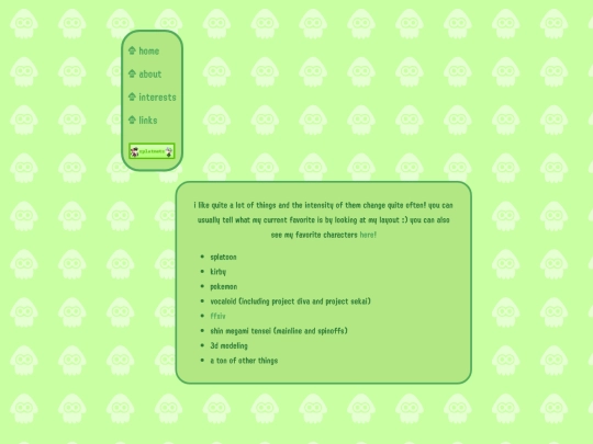interests screenshot