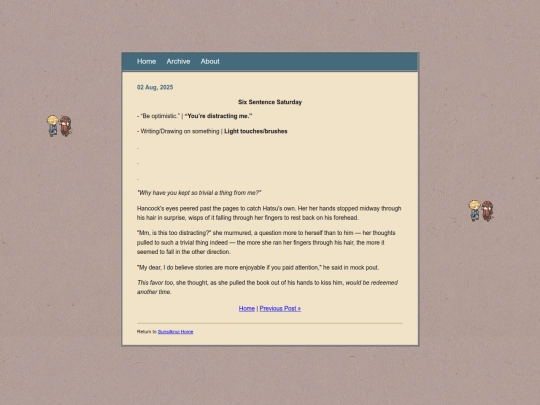 posts/2025-08-02-SixSentenceSaturday screenshot