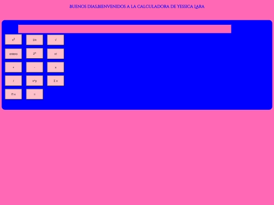 CALCULADORA 2 YESSICA LARA screenshot
