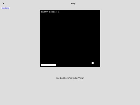 pong screenshot