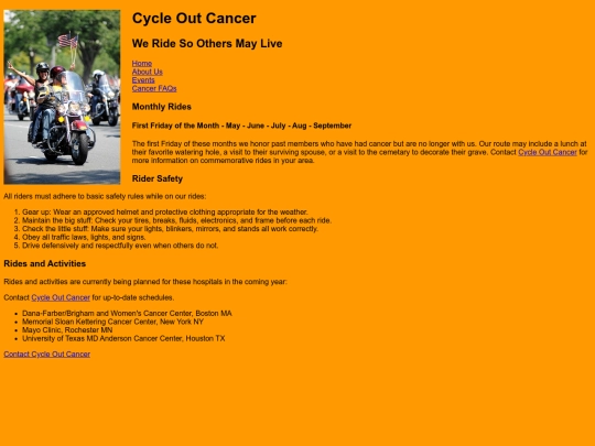 CycleOutCancer4/cycleevents04 screenshot