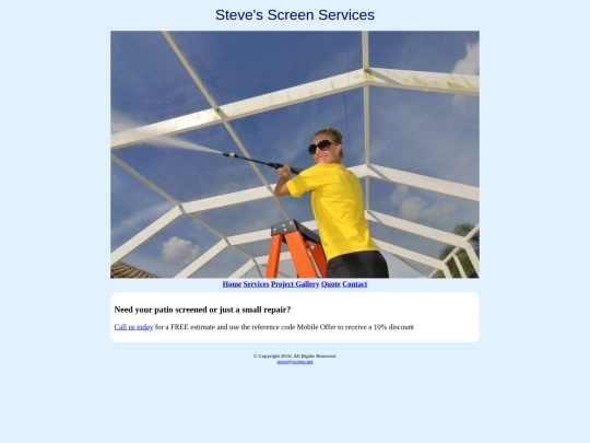 Steve’s Screen  Services screenshot
