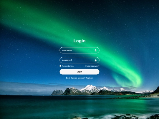 Login screenshot