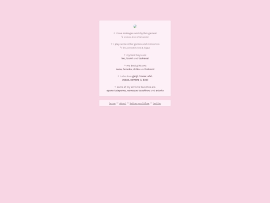 interests screenshot