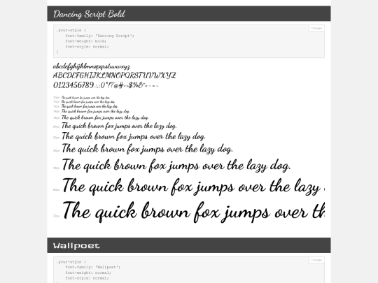font2/demo screenshot