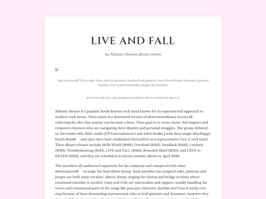 essaysmusiclive-and-fall-album-review screenshot