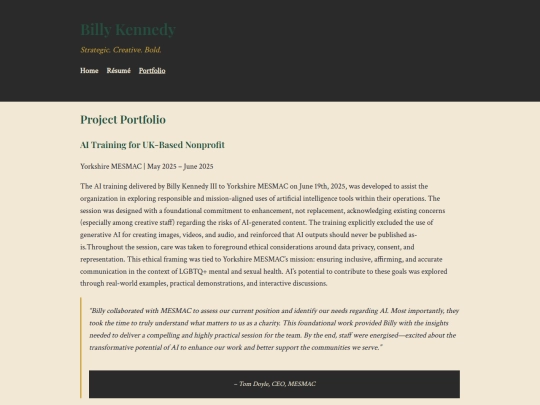 portfolio screenshot