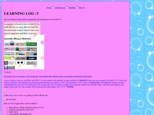 LearningLog screenshot