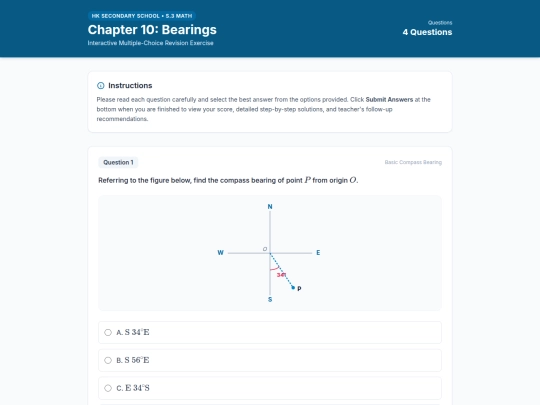 bearingsexercise screenshot