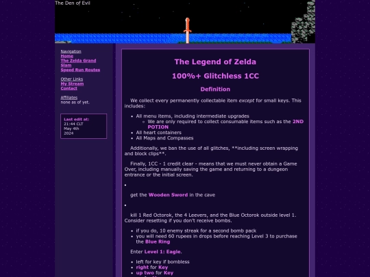 speedrunning/zelda1/speed100 screenshot