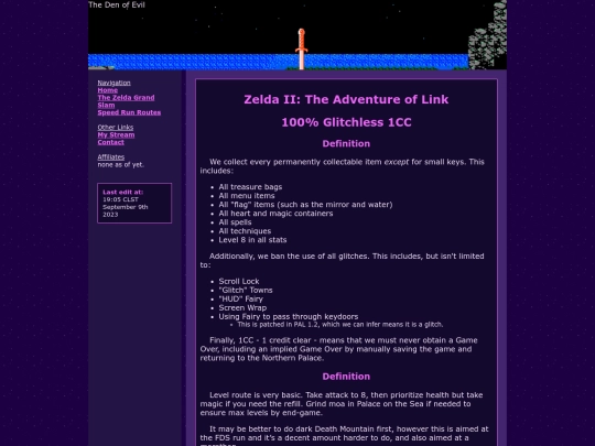 speedrunning/zelda2/speed100 screenshot