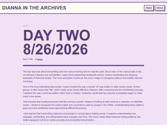 2026/08/day-two-8-26-2026 screenshot