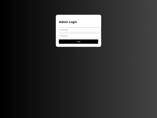 admin_login screenshot